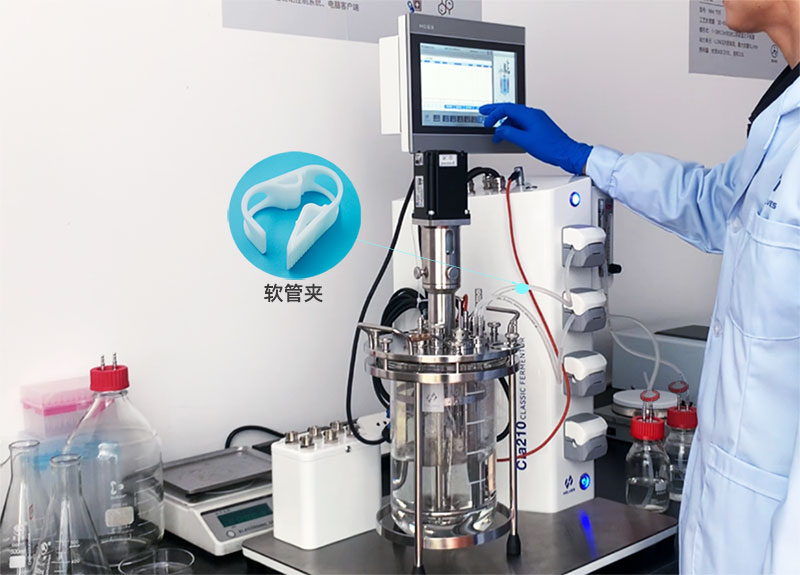 玻璃發(fā)酵罐補(bǔ)料軟管夾 玻璃發(fā)酵罐補(bǔ)料軟管夾